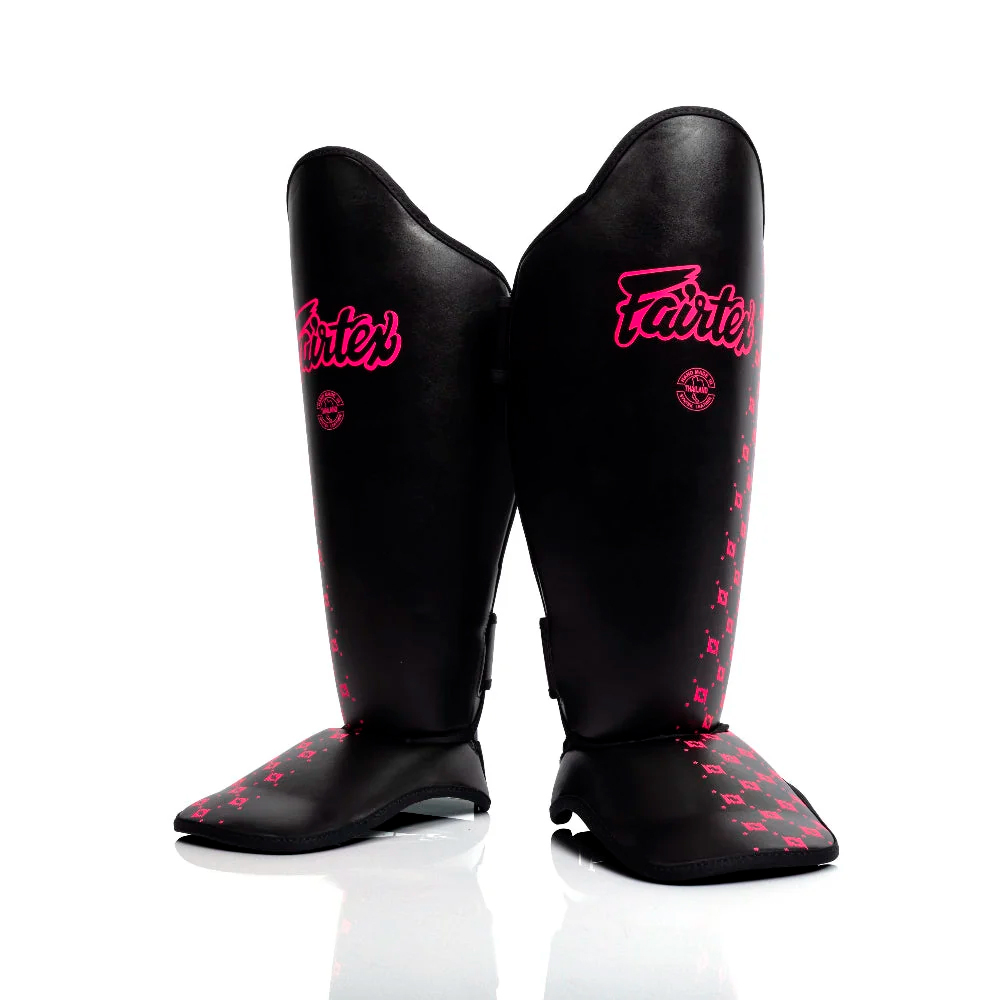 Fairtex SP5 Защита Голени Competition Тайский Бокс Neon Noir