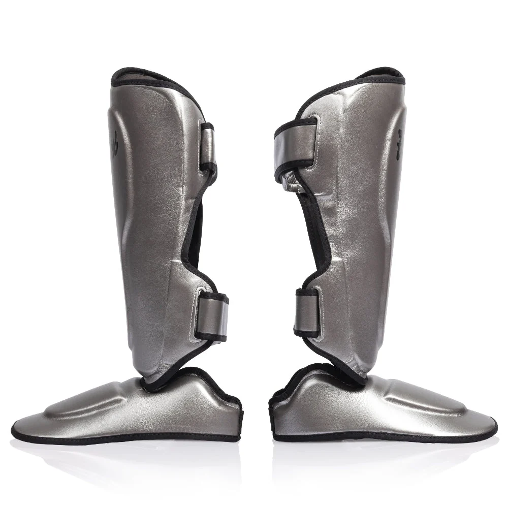 Fairtex SP9 "Liquid Steel" Защита Голени Тайский Бокс Metallic 