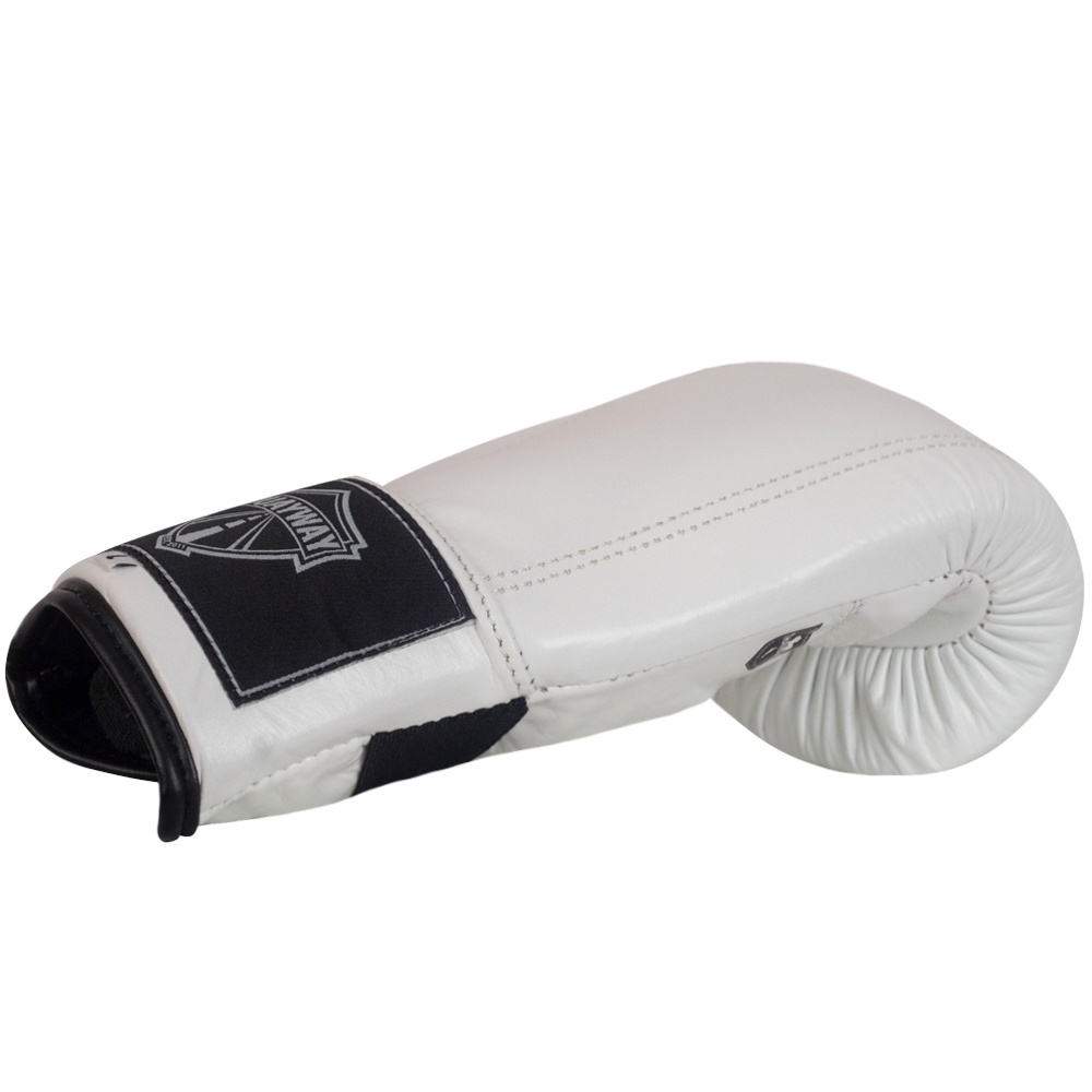 Muayway Снарядные Перчатки Тайский Бокс Резинка Белые 
