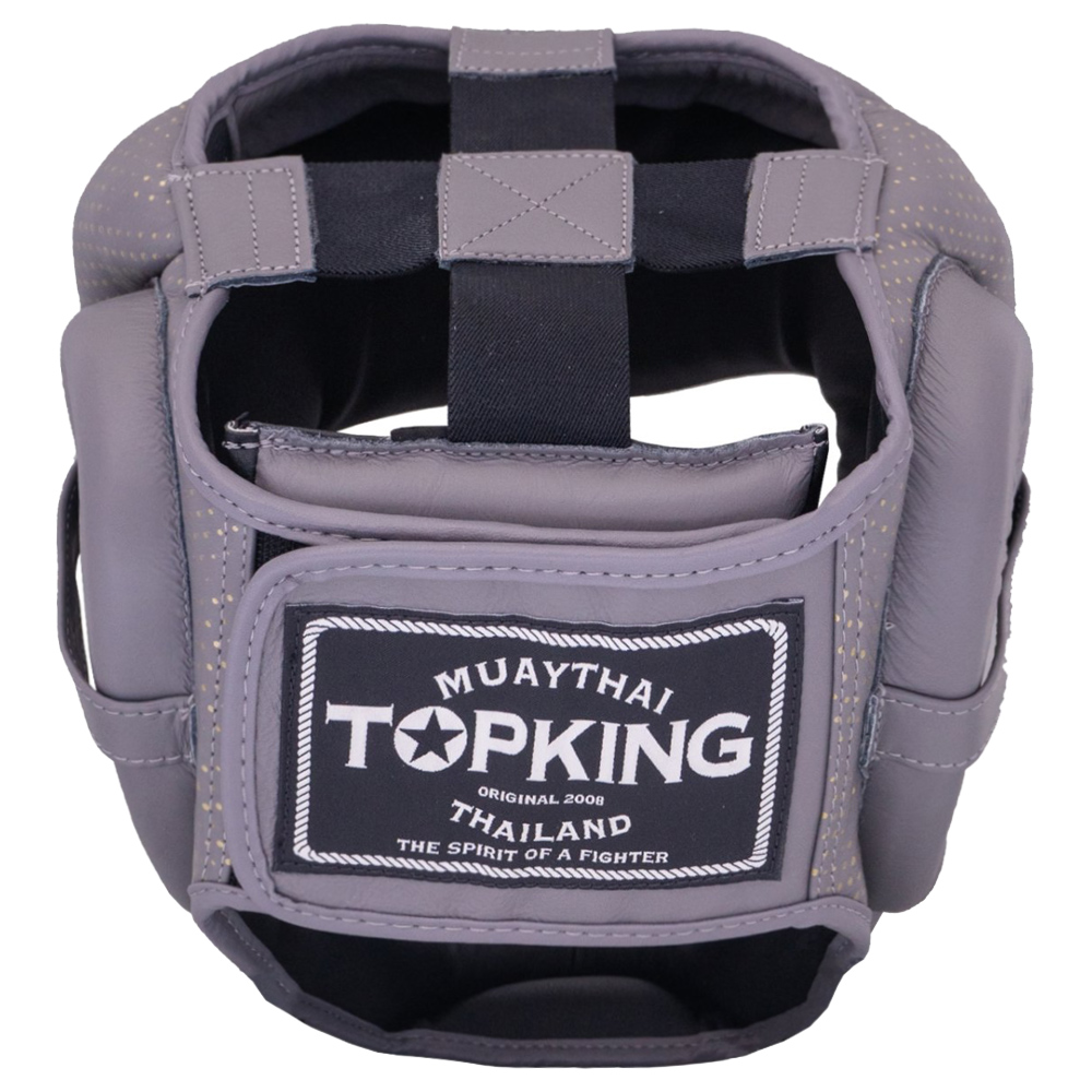 Top King TKHGKN-01 Боксерский Шлем Тайский Бокс "Kanok" Серый
