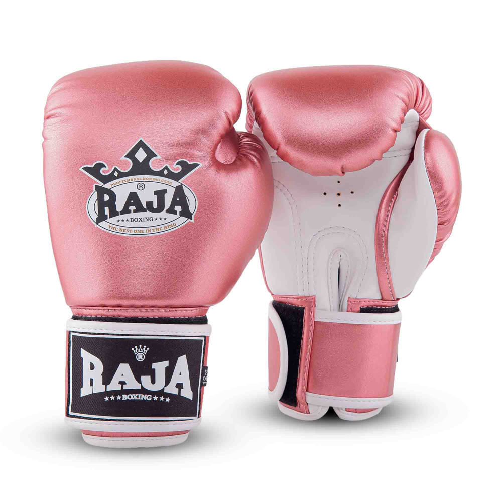 Raja Boxing "Metallic 2" Боксерские Перчатки Тайский Бокс Розовые