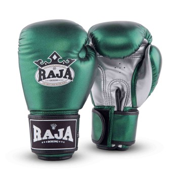Raja Boxing "Metallic 2" Боксерские Перчатки Тайский Бокс Зеленые