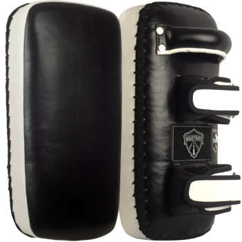 Muayway Тайские Пады Прямые Тайский Бокс Черно-Белые