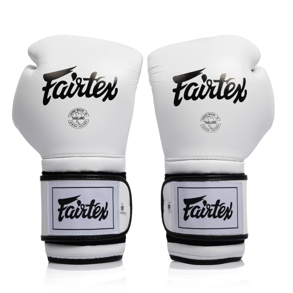 Fairtex BGV9C-Plus Боксерские Перчатки Мексиканский Стиль Белые