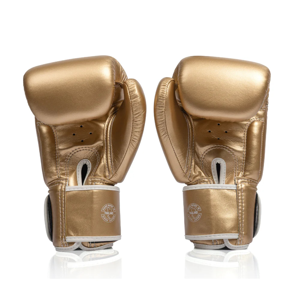 Fairtex BGV1C-PLUS Боксерские Перчатки Тайский Бокс Gold Metallic  