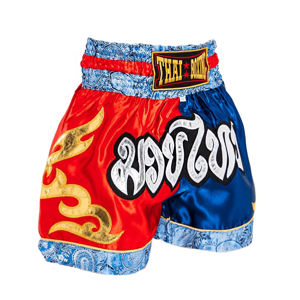 Thaiboxing Тайские Шорты Тайский Бокс Сине-Красные