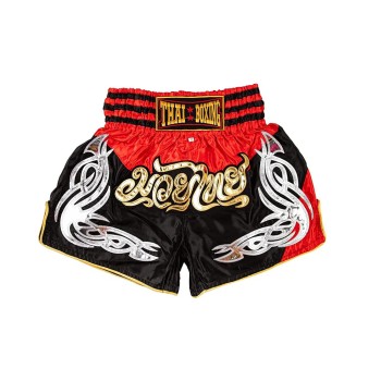 Thaiboxing Тайские Шорты Тайский Бокс Черно-Красные