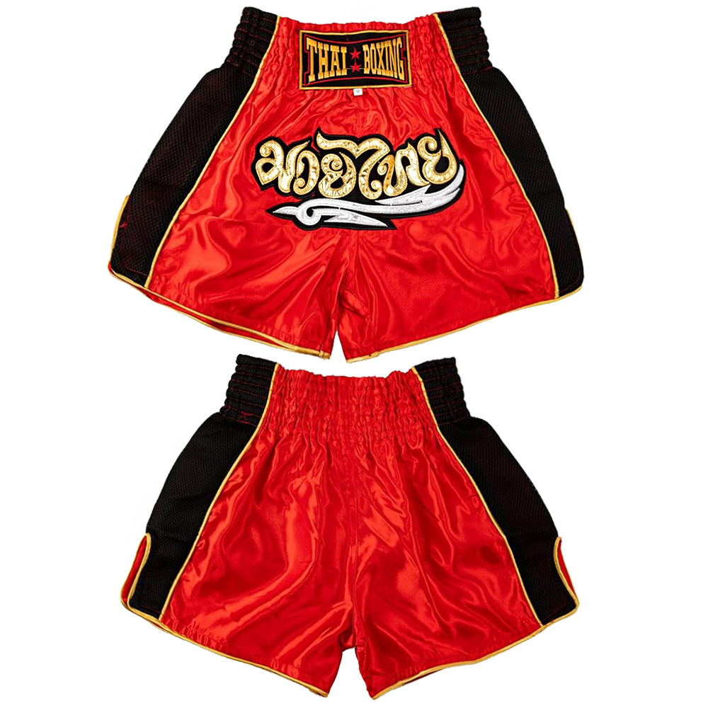 Thaiboxing Тайские Шорты Тайский Бокс «Retro» Красные