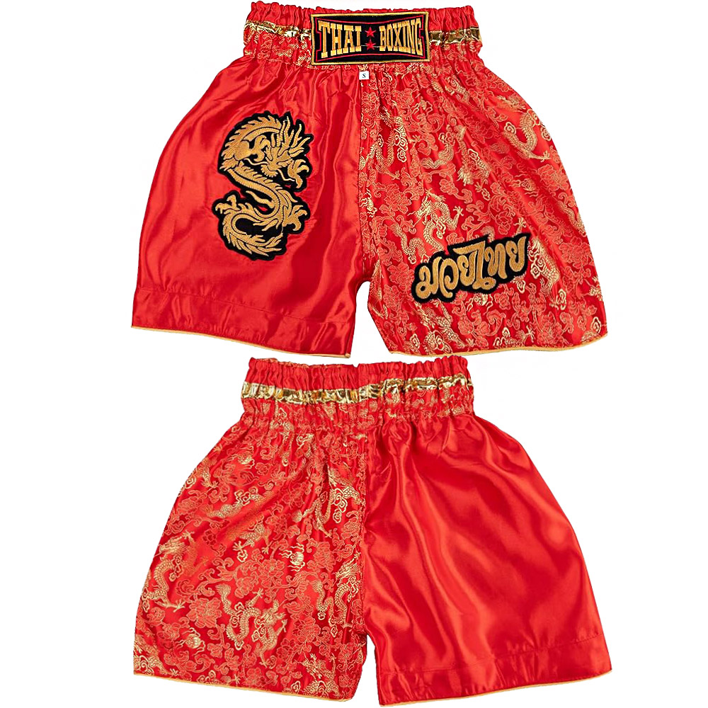 Thaiboxing Тайские Шорты Тайский Бокс «Dragon» Красные
