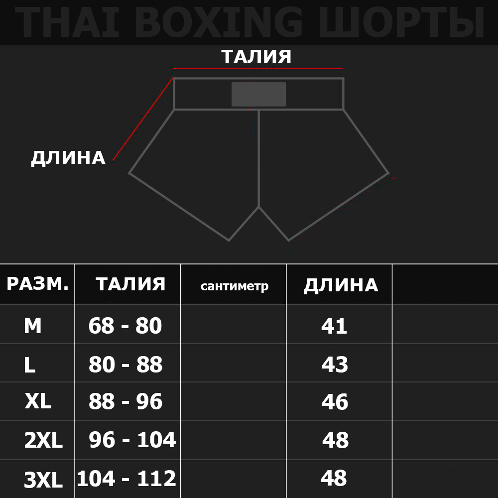 Thaiboxing Тайские Шорты Тайский Бокс «Dragon» Серые