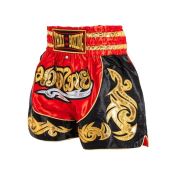 Thaiboxing Тайские Шорты Тайский Бокс Красно-Черные