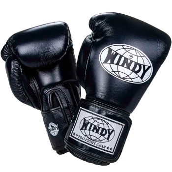 Windy BGP "Proline" Боксерские Перчатки Тайский Бокс Черные