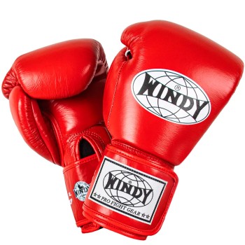 Windy BGP "Proline" Боксерские Перчатки Тайский Бокс Красные