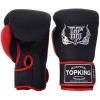 Top King "Reborn" Боксерские Перчатки Тайский Бокс Черно-Красные