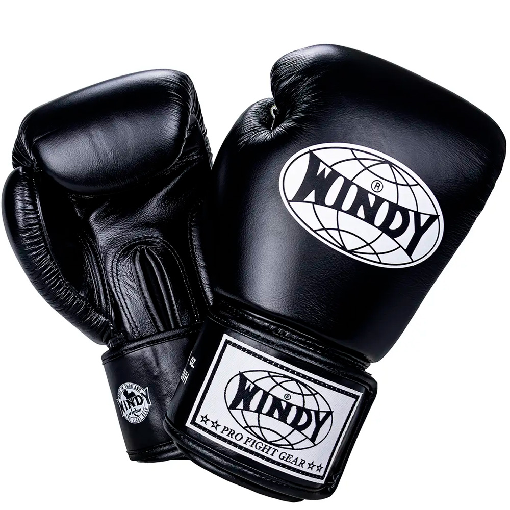 Windy BGVH Боксерские Перчатки Тайский Бокс Черные