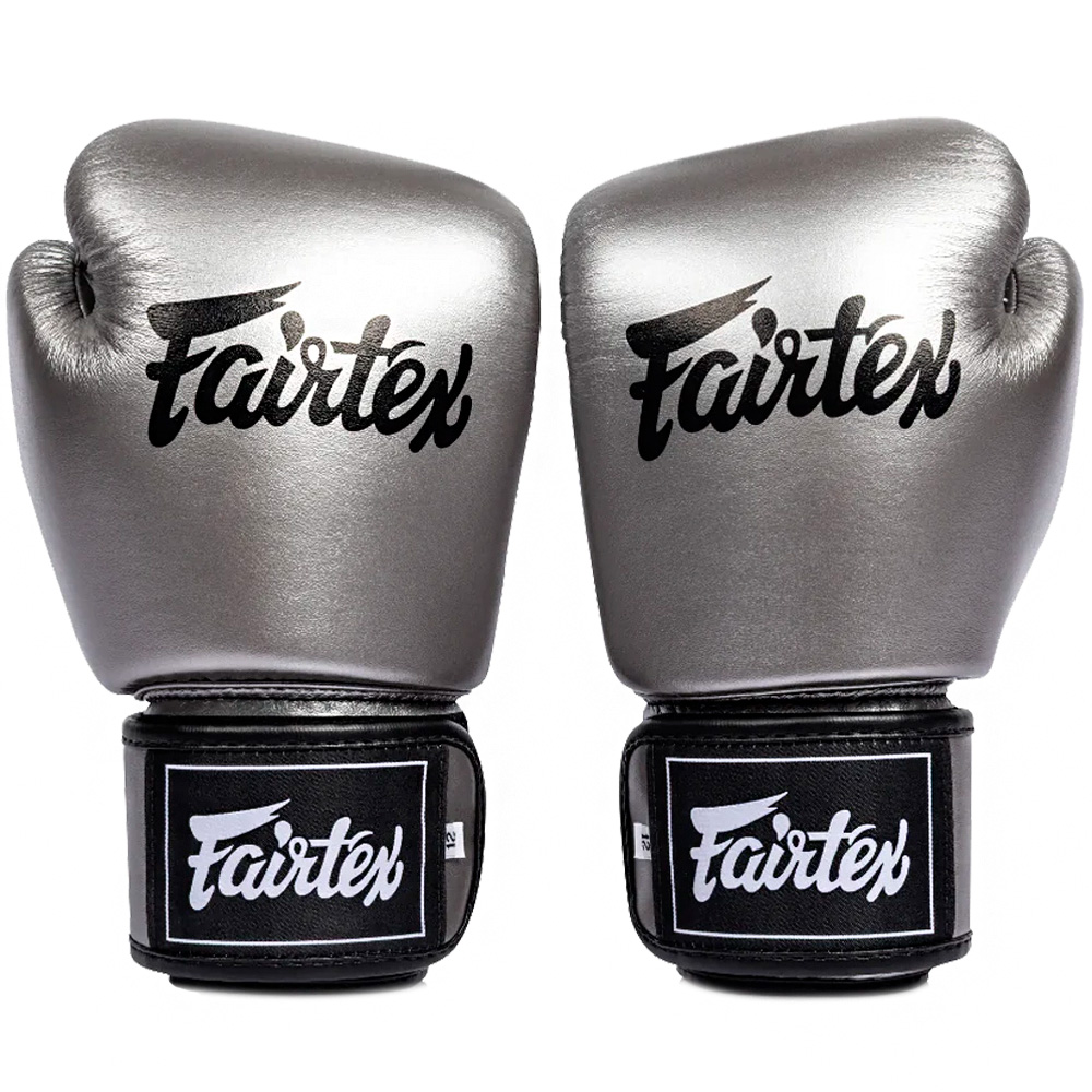 Fairtex BGV1C-PLUS Liquid Steel Боксерские Перчатки Тайский Бокс Gun Metallic