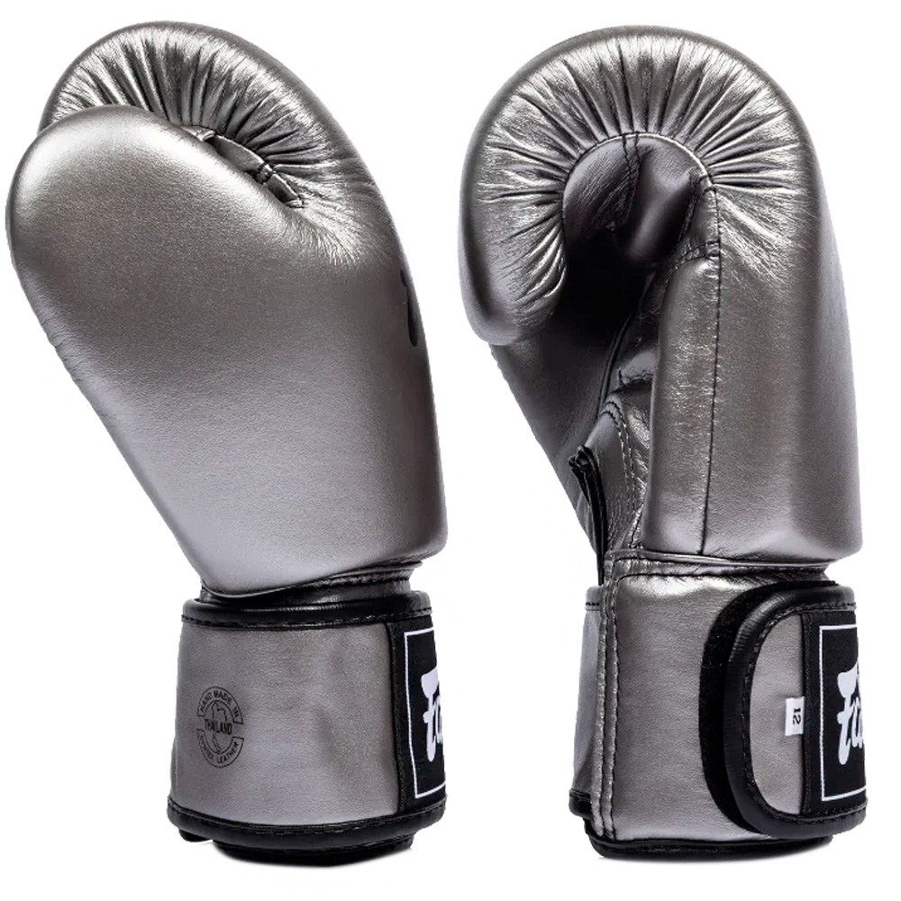 Fairtex BGV1C-PLUS Liquid Steel Боксерские Перчатки Тайский Бокс Gun Metallic