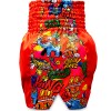 Top King х Puck Шорты TKXPTBS-02 Тайский Бокс Красные