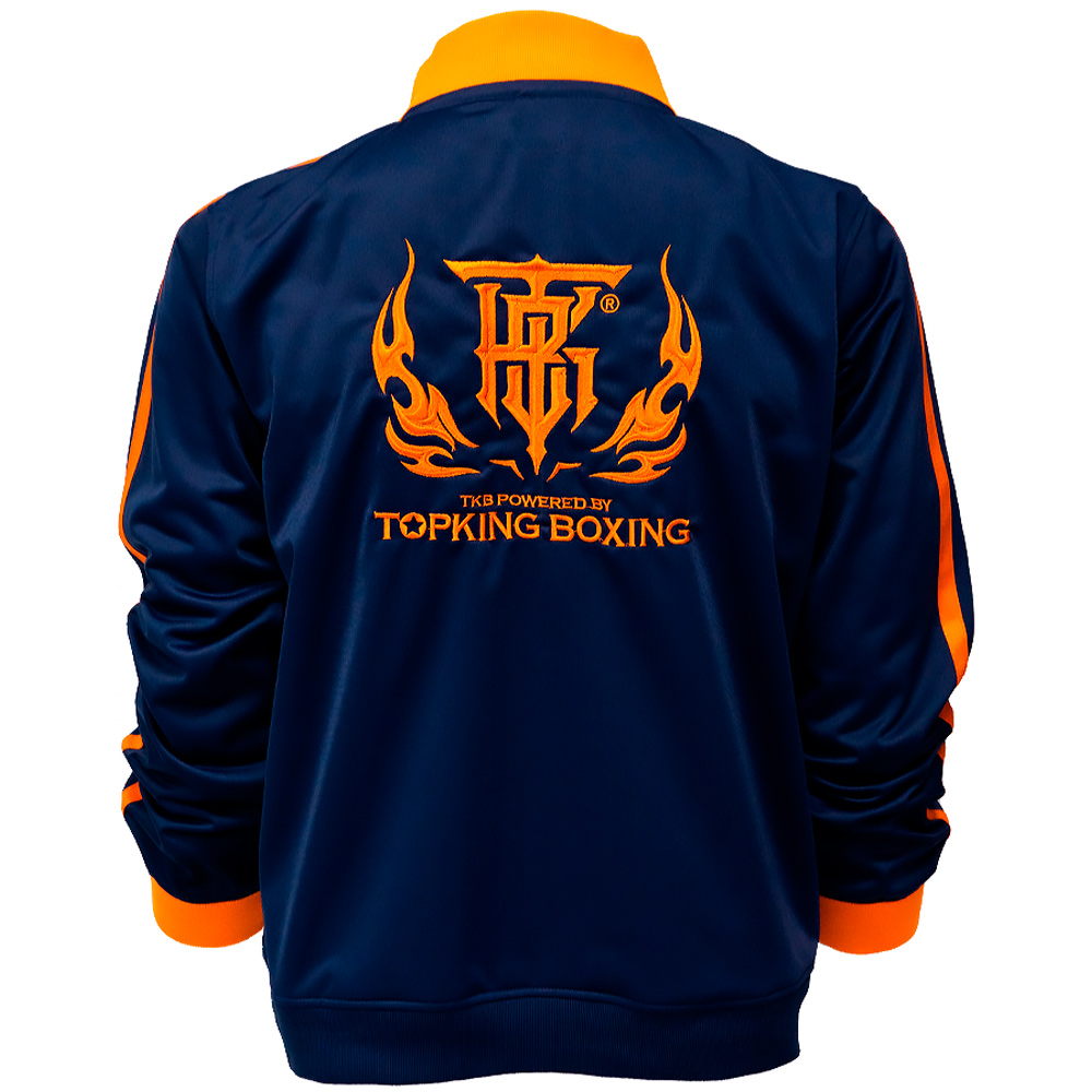 Top King TKTRS-011 Тренировочный Костюм Тайский Бокс Синий с Оранжевым