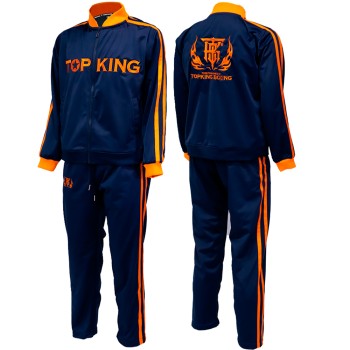 Top King TKTRS-011 Тренировочный Костюм Тайский Бокс Синий с Оранжевым
