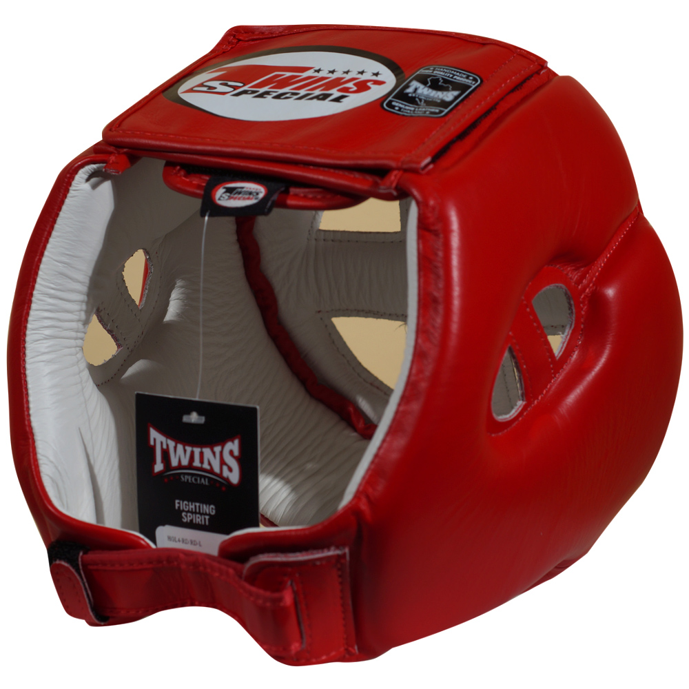 Twins Special HGL4 Боксерский Шлем Тайский Бокс Боевой Для Соревнований Красный
