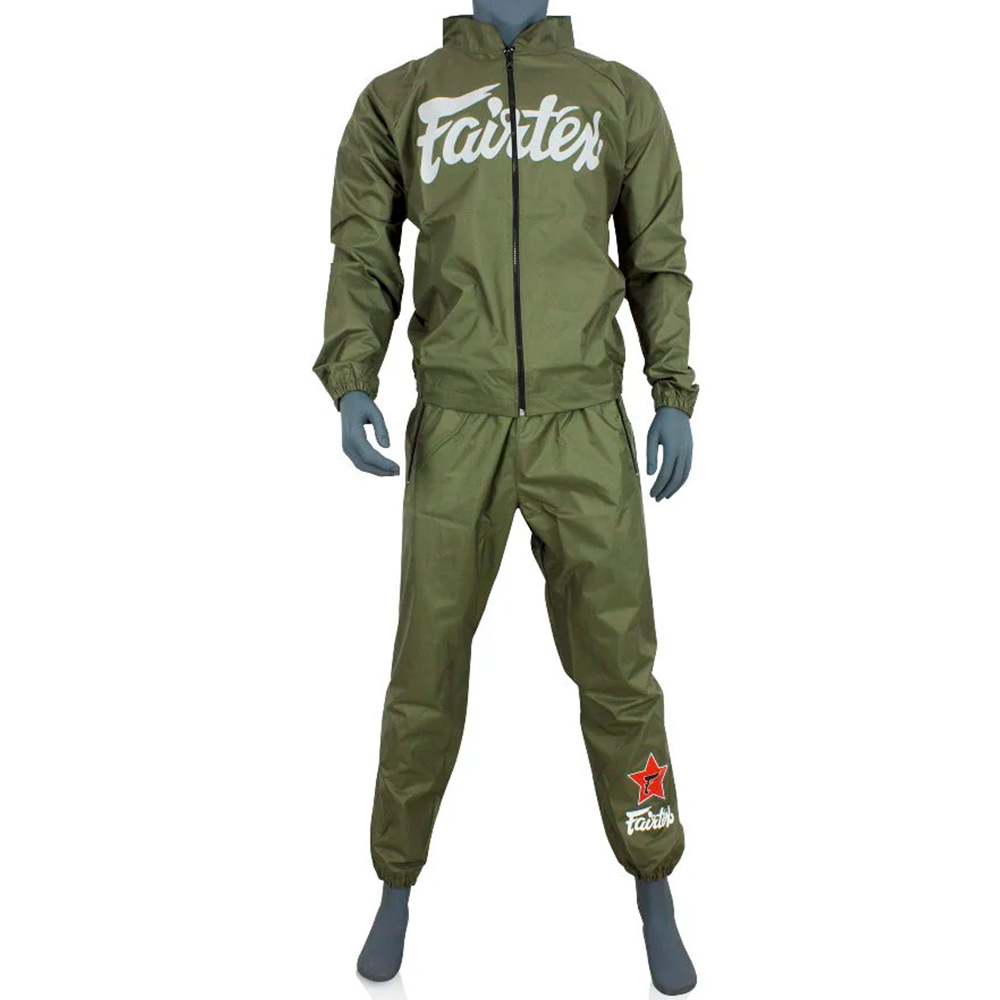Fairtex VS2 Костюм Cауна Сгонка "Vinyl Sweat Suit" Зеленая