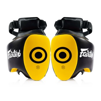Fairtex TP5 Тренерские Накладки "Thigh Pads" Тайский Бокс Черно-Желтые