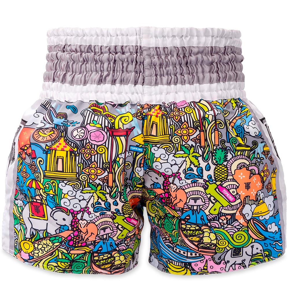 Top King TKTBS-263 Шорты Тайский Бокс Белый