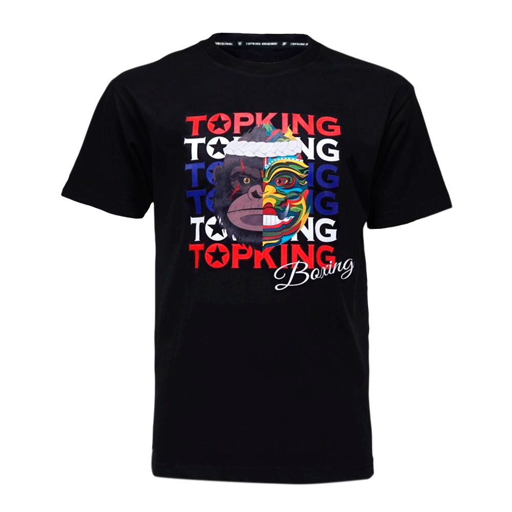 Top King Футболка Тайский Бокс Хлопок Черная Или Серая TKTSH-031