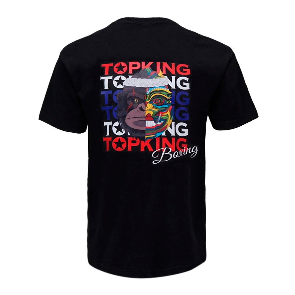 Top King Футболка Тайский Бокс Хлопок Черная Или Серая TKTSH-032