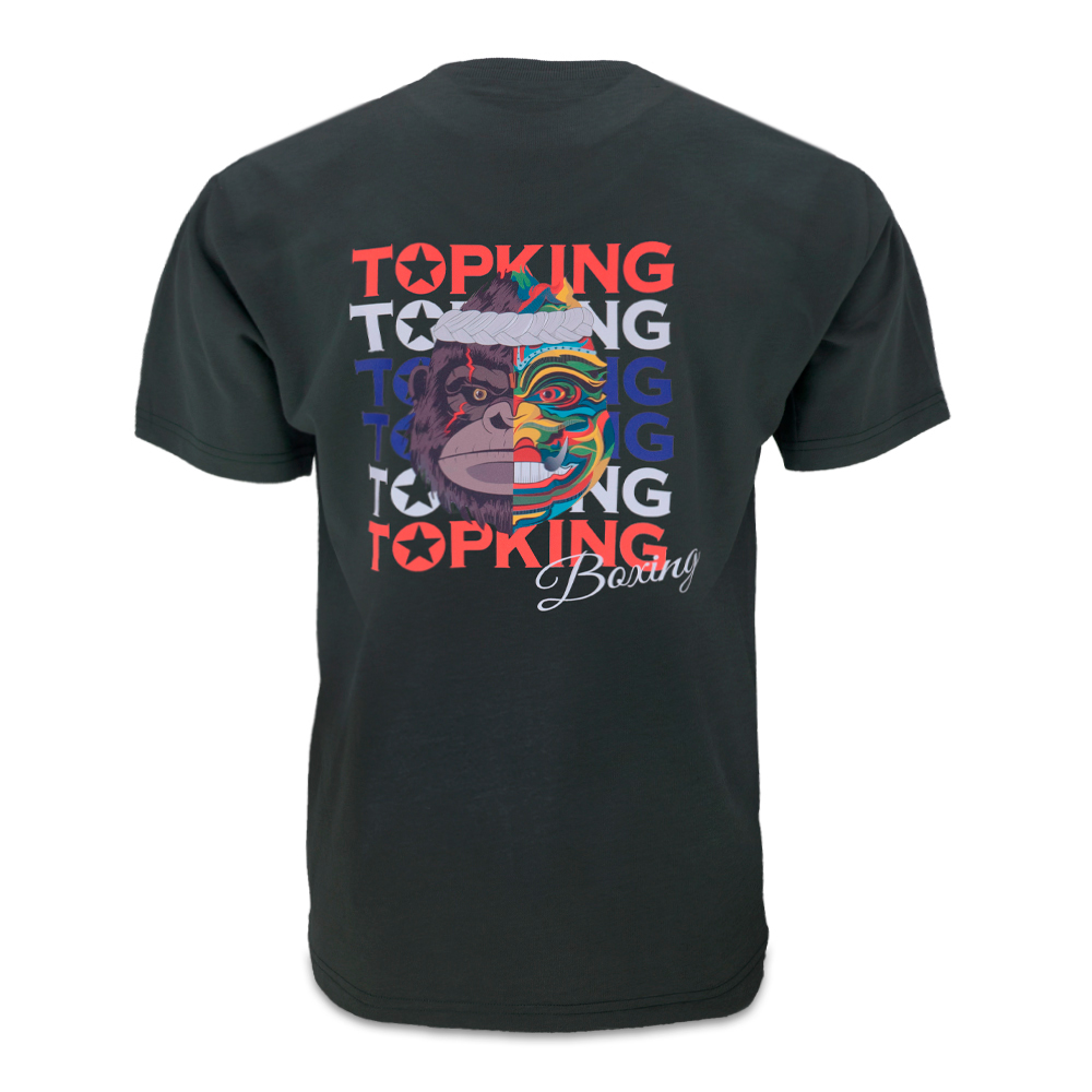 Top King Футболка Тайский Бокс Хлопок Черная Или Серая TKTSH-032