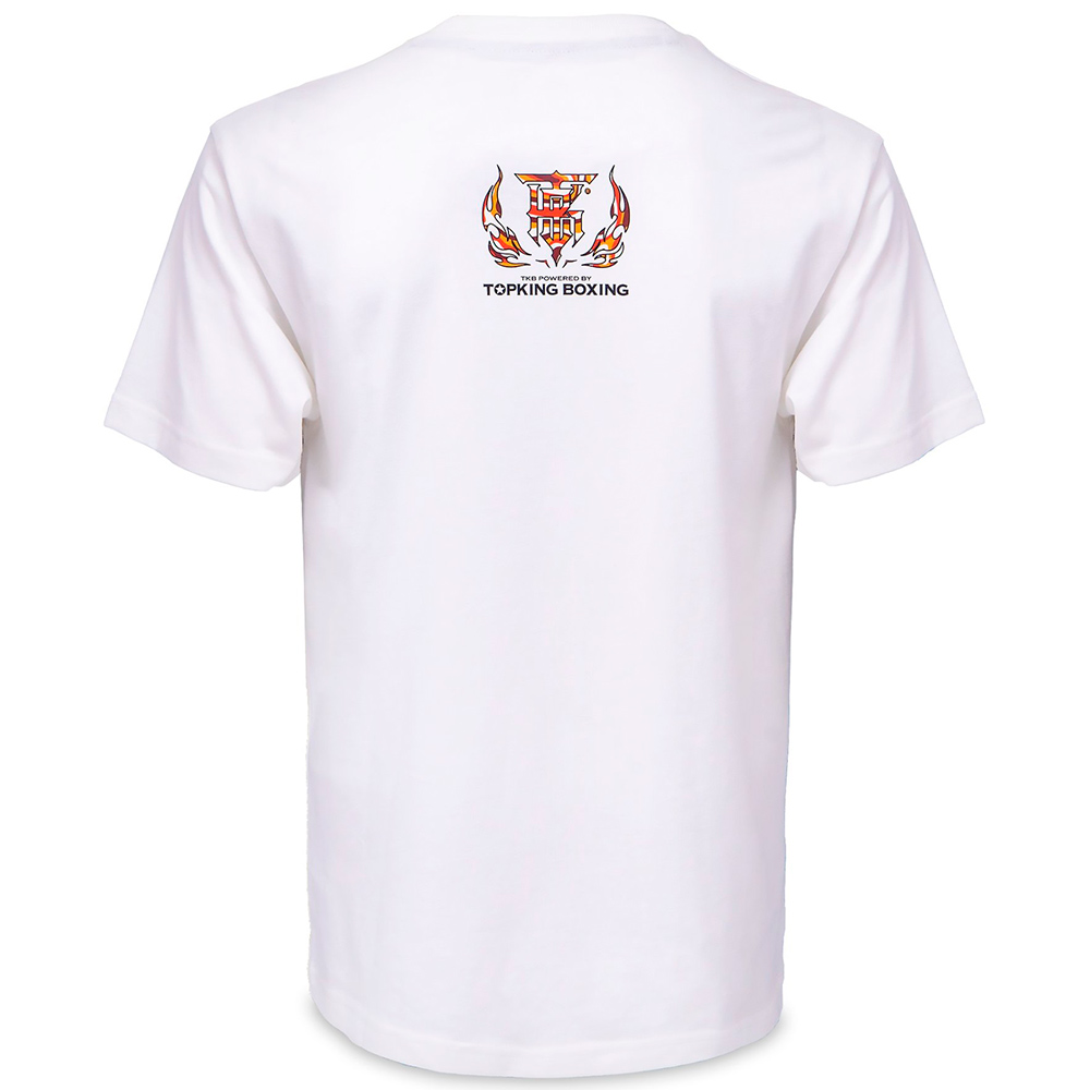 Top King Футболка Тайский Бокс Хлопок Белая TKTSH-036