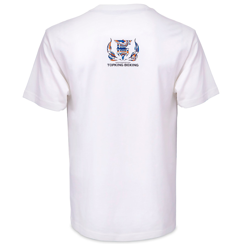 Top King Футболка Тайский Бокс Хлопок Белая TKTSH-036