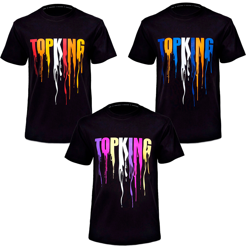 Top King Футболка Тайский Бокс Хлопок Черная TKTSH-036