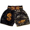 Детские Шорты Тайский Бокс "Thaiboxing" Дракон Черные с Золотом