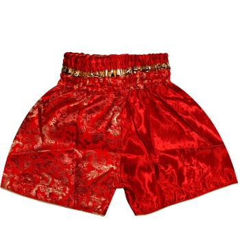 Детские Шорты Тайский Бокс "Thaiboxing" Дракон Красные