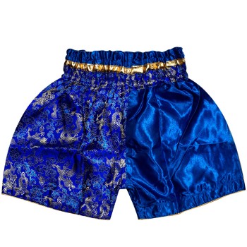 Детские Шорты Тайский Бокс "Thaiboxing" Дракон Синие 