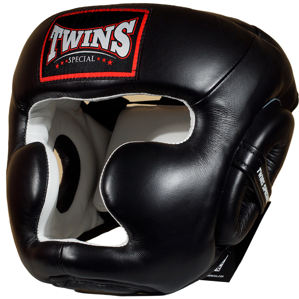 Twins Special HGL3 Боксерский Шлем Тайский Бокс Черный