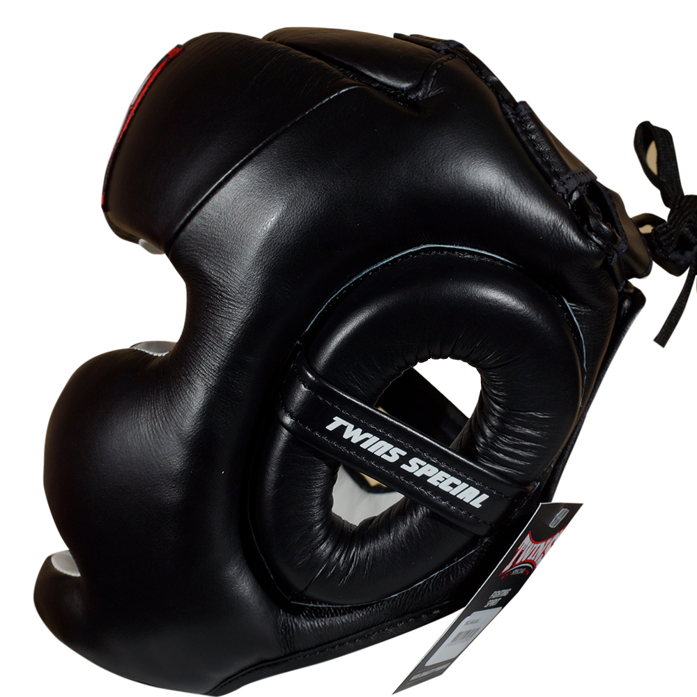 Twins Special HGL3 Боксерский Шлем Тайский Бокс Черный