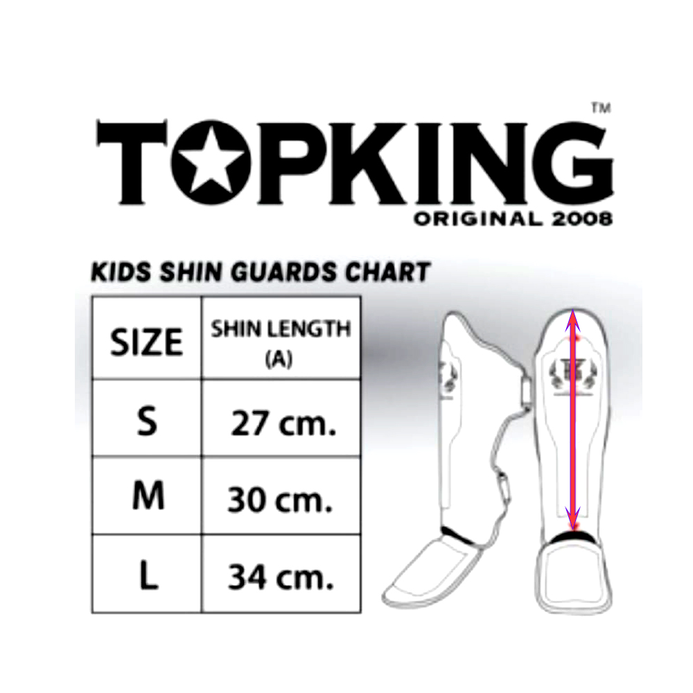 Детская Защита Голени Top King TKSGKC-01 "Super Star" Тайский Бокс Золотой