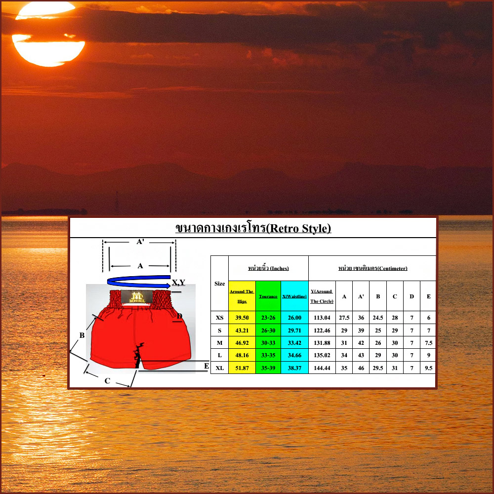 Mongkol "Eagle" Шорты Тайский Бокс Ретро Стиль