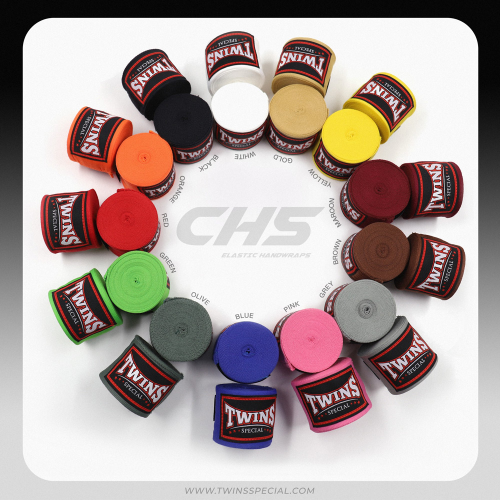 Twins Special CH5 Бинты Боксерские Тайский Бокс Эластичные Желтые