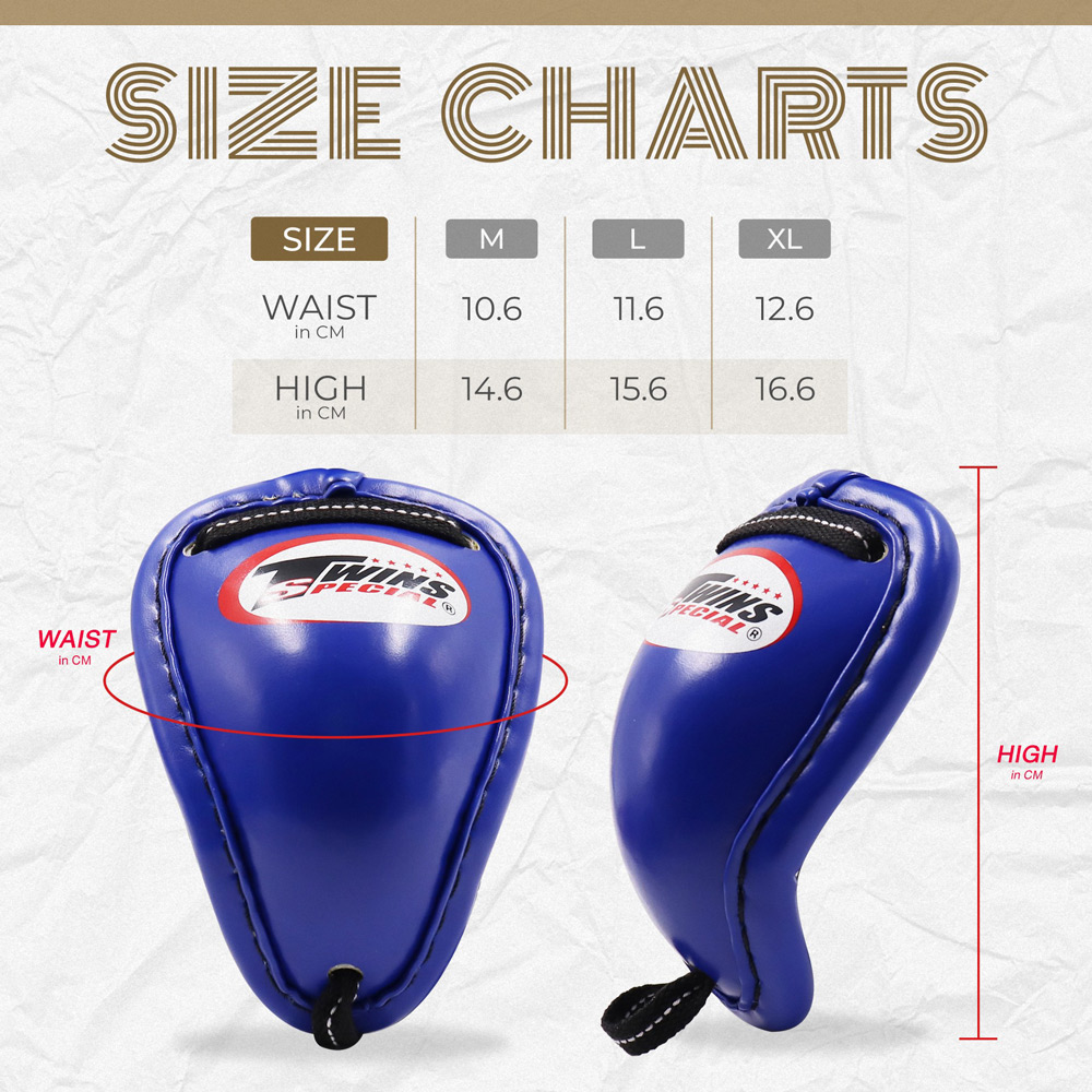 Twins Special GPS1 Защита Паха Ракушка Бандаж Тайский Бокс Синяя