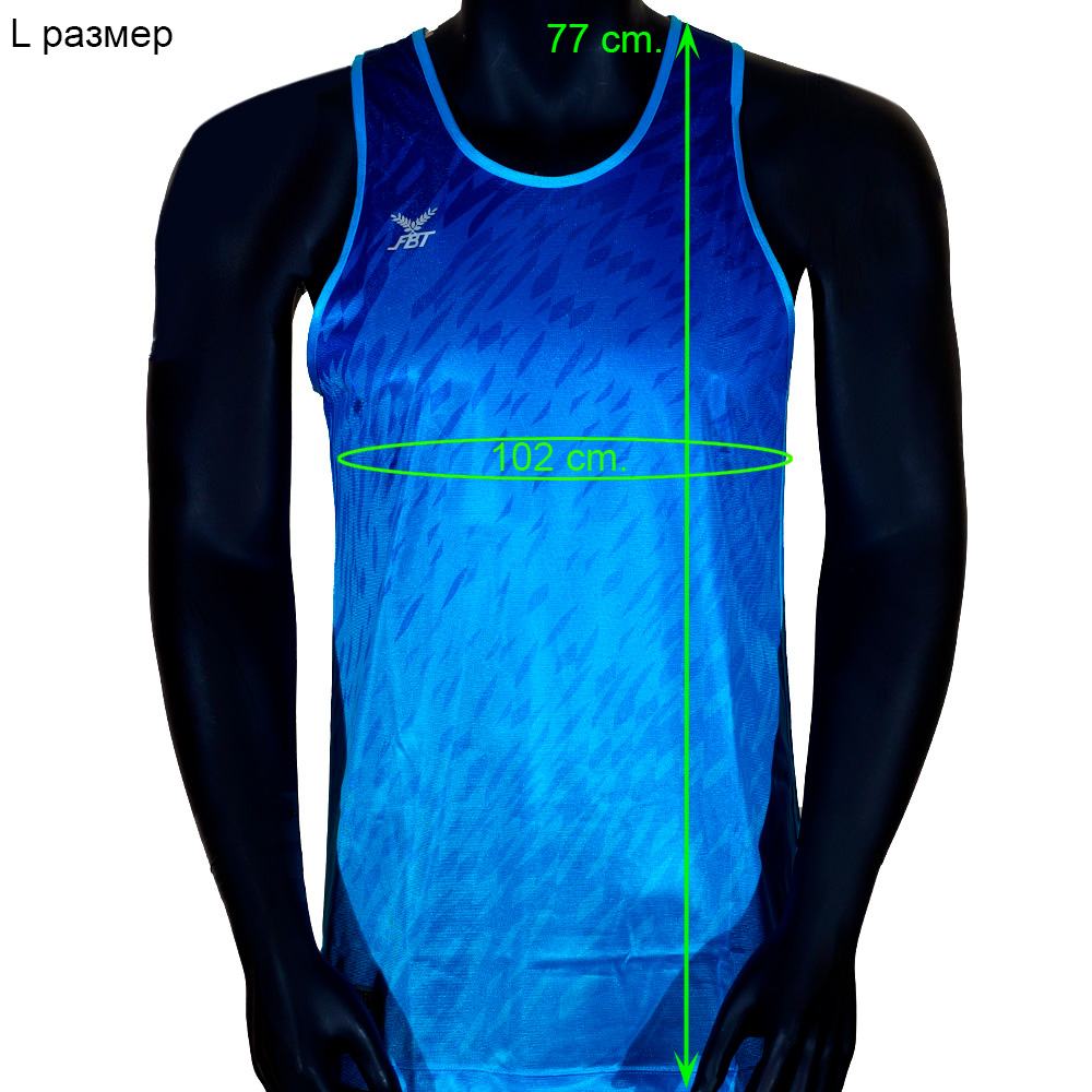 FBT Майка Тренировочная Тайский Бокс "Light" Синяя
