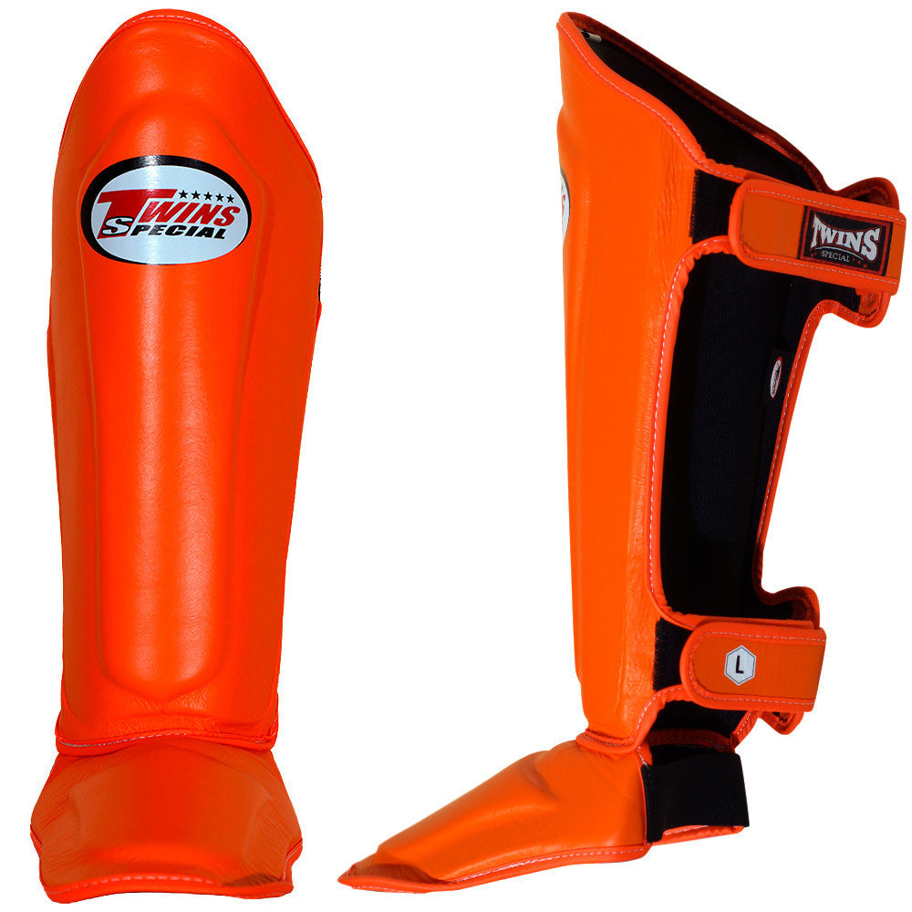 Twins Special SGL10 Защита Голени Тайский Бокс Оранжевый
