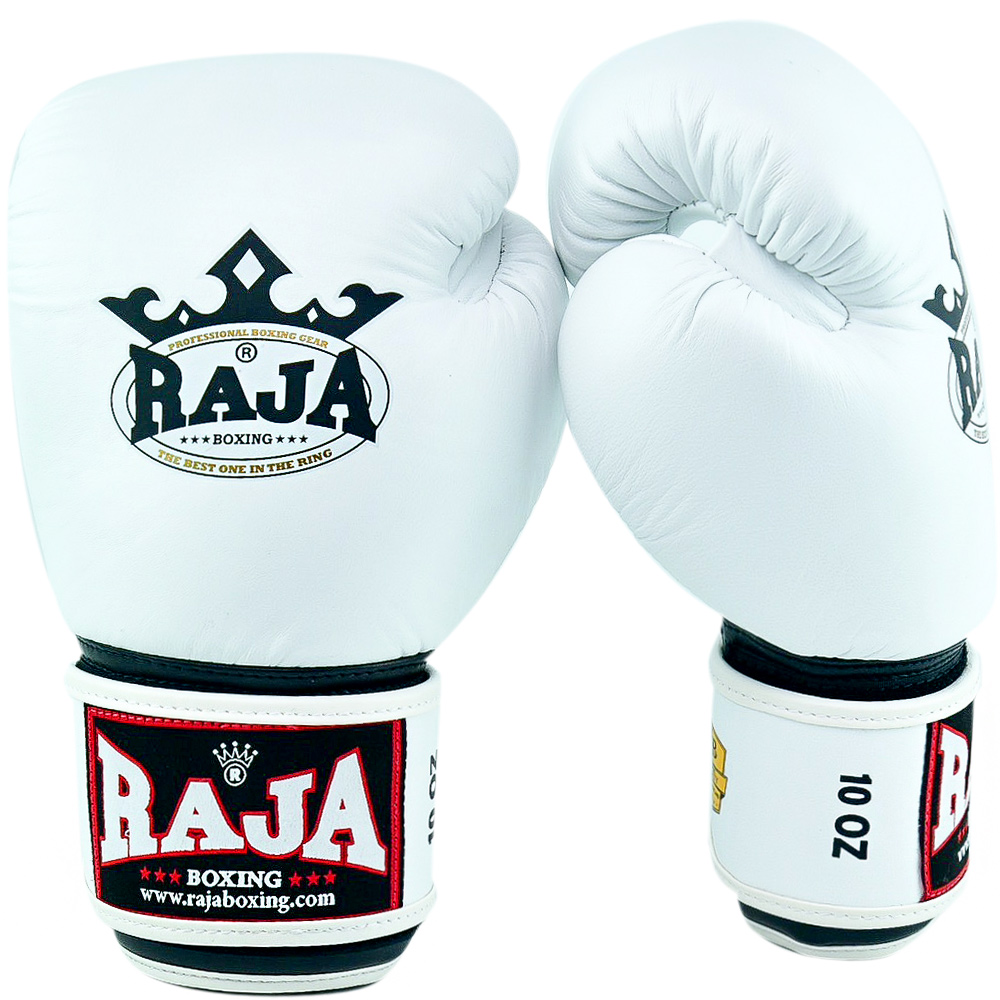 Raja Boxing "Single" Боксерские Перчатки Тайский Бокс Белый 