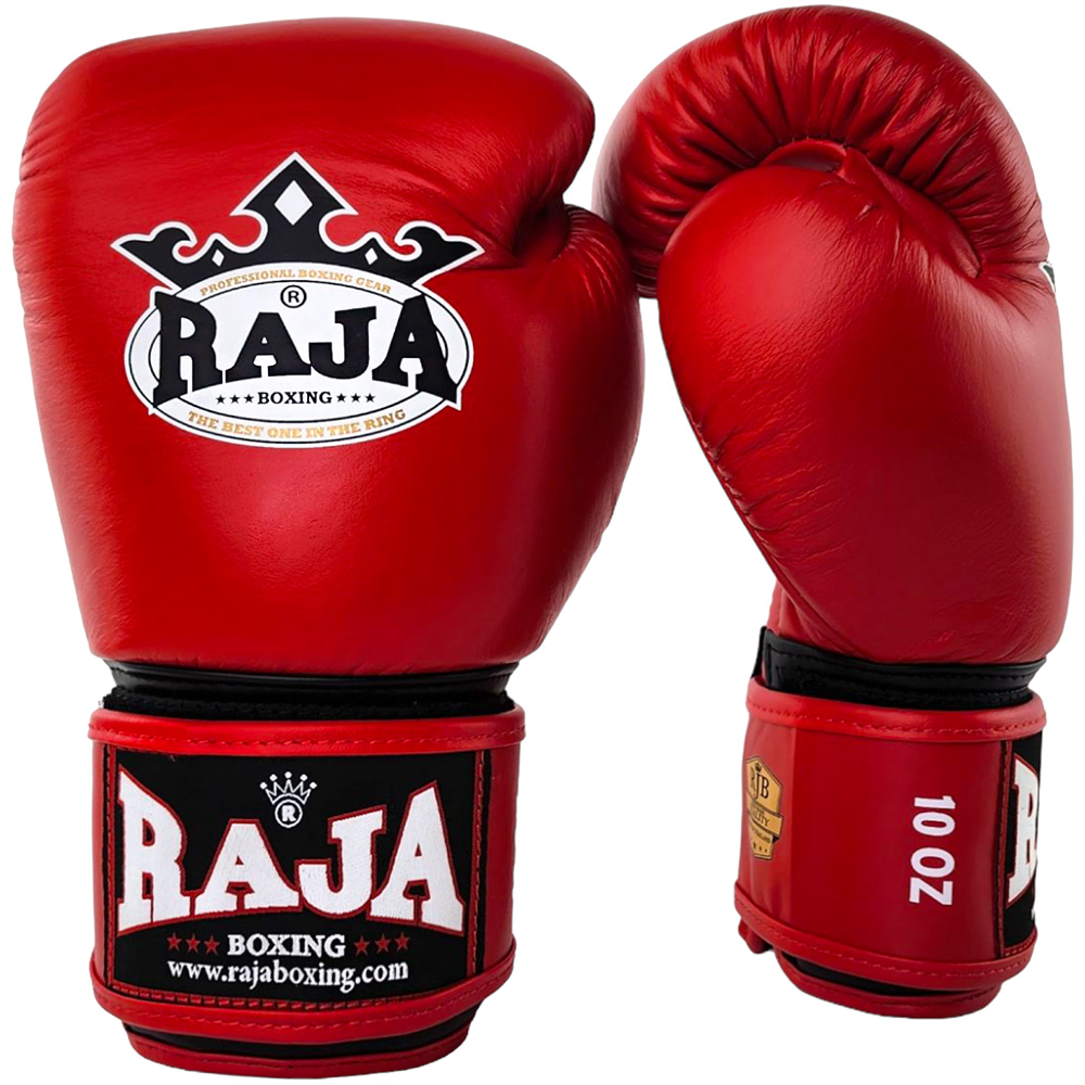 Raja Boxing "Single" Боксерские Перчатки Тайский Бокс Красный
