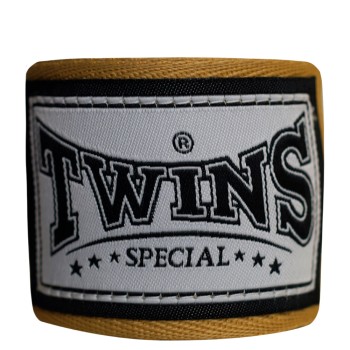 Twins Special CH1 Бинты Боксерские Тайский Бокс Хлопок Золото