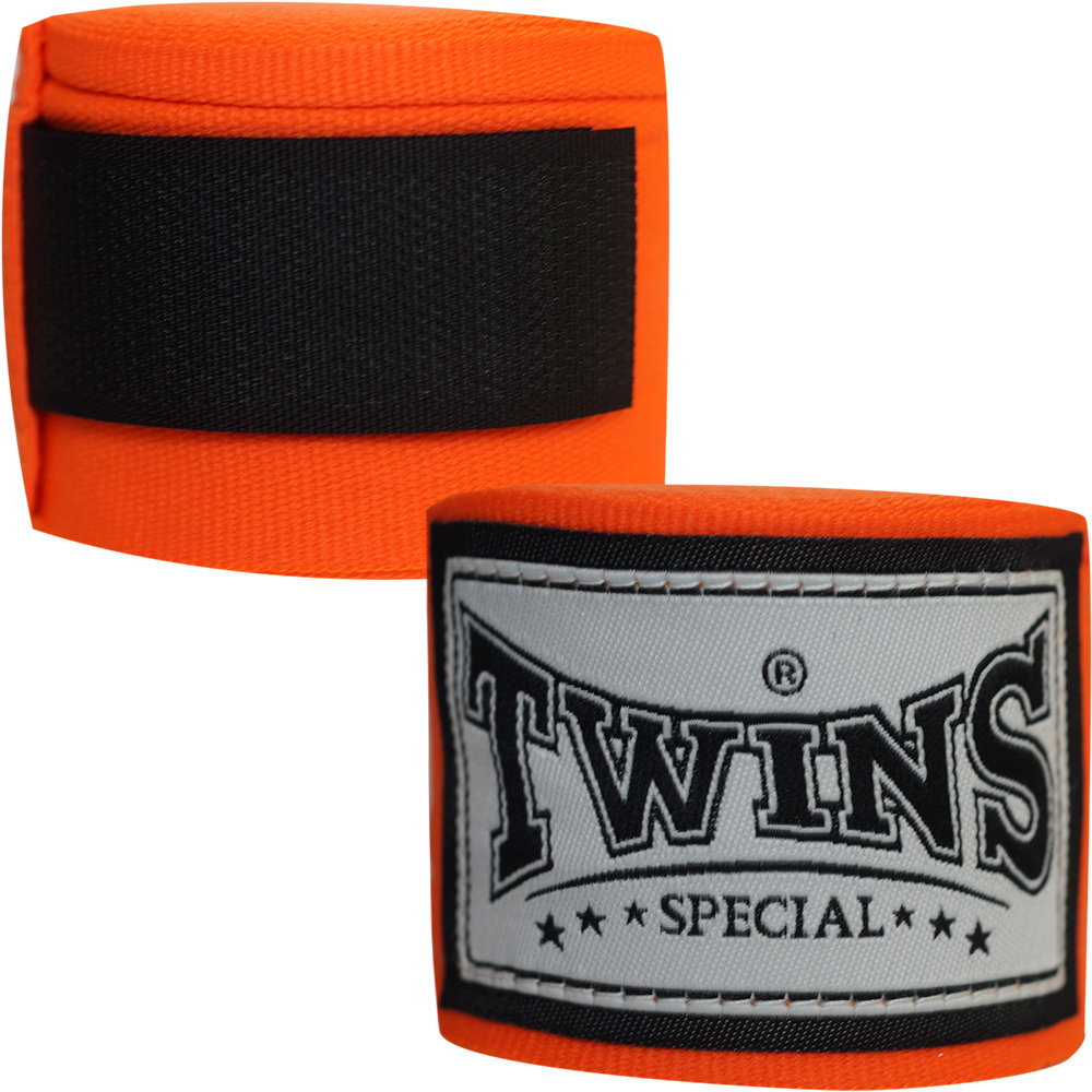 Twins Special CH5 Бинты Боксерские Тайский Бокс Эластичные Оранжевые