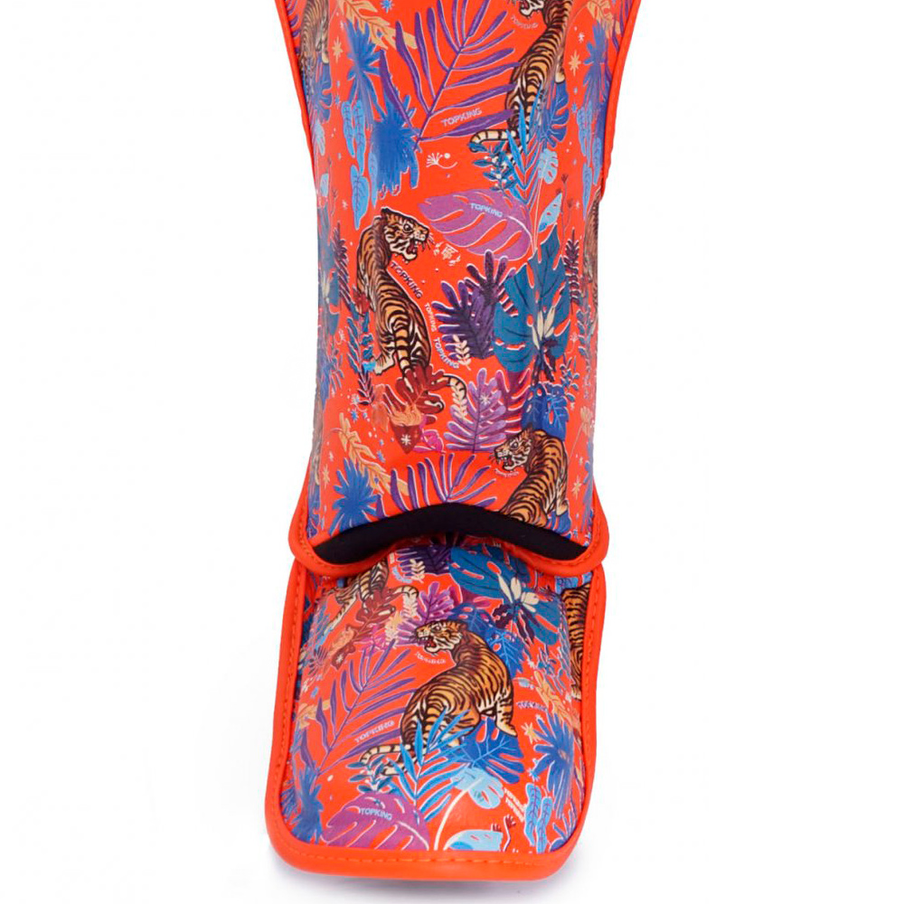 Top King "Wild Tiger" Защита Голени Тайский Бокс Orange